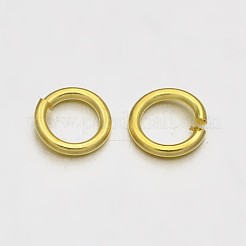 真鍮製オープンタイプ丸カン  ラウンド  ゴールドカラー  21ゲージ  4x0.7mm  内径：2.2mm  約3618個/152g&nbsp;LS-KK-E647-17G-4mm