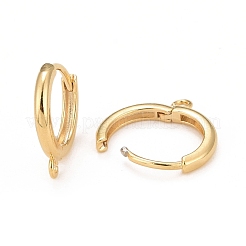 Rack Plating Eco-friendly Brass Hoop Earring Findings&nbsp;KK-D075-03G-RS