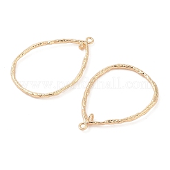 Brass Open Back Bezel Pendants&nbsp;KK-N256-01G-G
