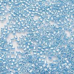 TOHO日本のシードビーズ  11/0  918)カット六角形  （2x2セイロンイングリッシュブルーベル  0.6mm  穴：44000mm  約[1]個/ポンド&nbsp;SEED-K007-2mm-918