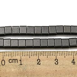 Electroplated Non-magnetic Synthetic Hematite Beads Strands&nbsp;G-C106-B02-14B