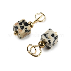 Natural Dalmatian Jasper Pendants&nbsp;STAS-Z129-01G-06