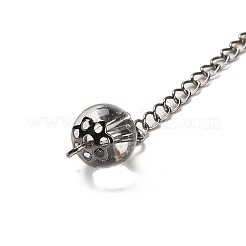 Natural Amethyst Triangle Dowsing Pendulum Pendants&nbsp;G-G022-01AS-01