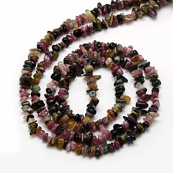 Natural Multicolor Tourmaline Nuggets Bead Strands&nbsp;G-L154-B-07