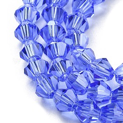 Transparent Electroplate Glass Beads Strands&nbsp;GLAA-F029-2mm-C07