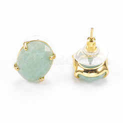 Natural & Synthetic Gemstone Stud Earrings&nbsp;EJEW-L196-04