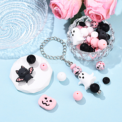 41Pcs 10 Styles Food Grade Eco-Friendly Silicone Focal Beads&nbsp;SIL-YW0002-19