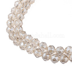 Electroplate Transparent Glass Bead Strands&nbsp;EGLA-N002-34B-F02