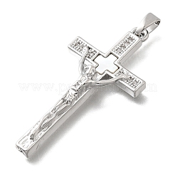 Brass Micro Pave Cubic Zirconia Pendants&nbsp;KK-P336-33P