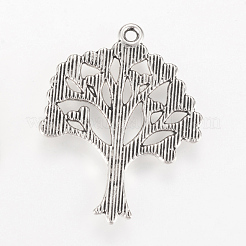 Tibetan Style Alloy Pendants&nbsp;TIBEP-Q064-44AS-RS