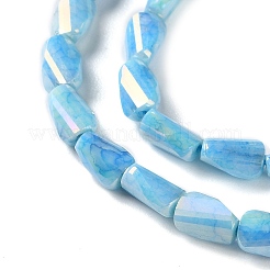 Ombre Effect Dyed Glass Beads Strands&nbsp;GLAA-I059-01C