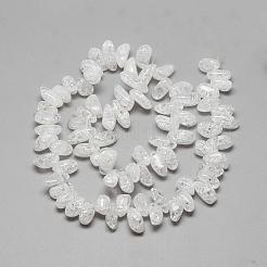 Natural Crackle Quartz Crystal Beads Strands&nbsp;G-R439-22A