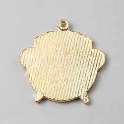 Saint Patrick's Day Glitter Alloy Enamel Pendants&nbsp;ENAM-CJC0003-58F-KCG