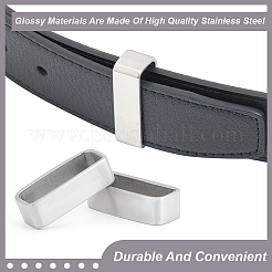 Stainless Steel Loop Keepers&nbsp;STAS-WH0031-42