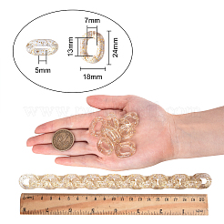 Transparent Acrylic Linking Rings&nbsp;TACR-CJ0001-18