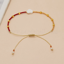 Glass Seed Beads Braided Bead Bracelets&nbsp;QU5327