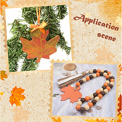 50Pcs Unfinished Wooden Maple Leaf Cutouts Sets&nbsp;DIY-SP0006-74