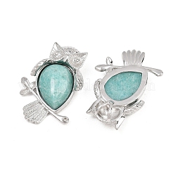 Natural Amazonite Pendants&nbsp;G-A315-03H-P
