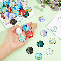 60Pcs 12 Colors Glass Cabochons&nbsp;GLAA-PH0004-62