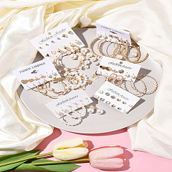 5 Sets 5 Style Alloy Earring Sets&nbsp;EJEW-FS0001-28