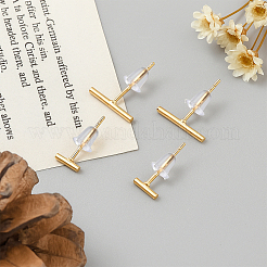6 Sets 2 Colors Alloy Stick Stud Earrings for Women&nbsp;EJEW-GO0007-007