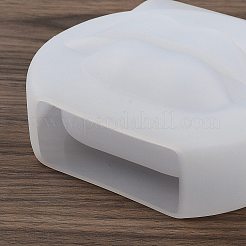 リップディスプレイデコレーションシリコンモールド  レジン型  UVレジン用  エポキシ樹脂工芸品作り  ホワイト  102x115x46mm&nbsp;LS-SIL-B071-01