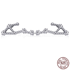 Cubic Zirconia Constellation Stud Earrings&nbsp;EJEW-P231-90P-10