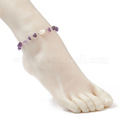 Natural Gemstone Beaded Anklets&nbsp;AJEW-AN00515