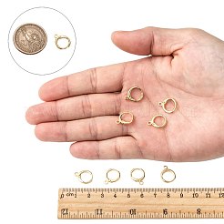 Brass Huggie Hoop Earring Findings&nbsp;KK-L179-04G