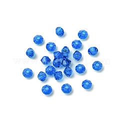 プレシオサ®クリスタルビーズ  チェコクリスタル  双円錐形(451 69 302 ロンデル)  60310 カプリブルー  3mm  穴：0.8mm&nbsp;X-PRC-BA3-60310