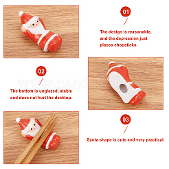 6Pcs 3 Style Porcelain Chopsticks Stand&nbsp;DJEW-FG0001-25