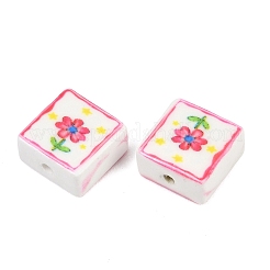 Printed Handmade Porcelain Beads&nbsp;PORC-G016-04A