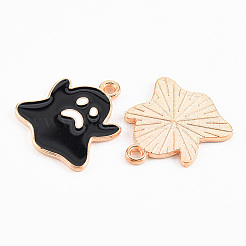 Light Gold Tone Alloy Enamel Pendants&nbsp;LS-ENAM-T018-24