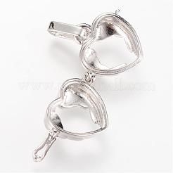 Rack Plating Brass Cage Pendants&nbsp;KK-S309-10P