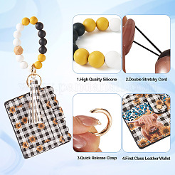 Silicone Beads Keychain&nbsp;KEYC-TAC00024