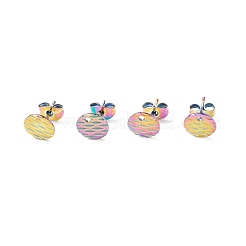 Ion Plating(IP) 304 Stainless Steel Ear Stud Findings&nbsp;STAS-O119-16B-M
