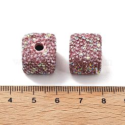 Cube Shape Polymer Clay Rhinestone Beads&nbsp;CLAY-NH0001-08K
