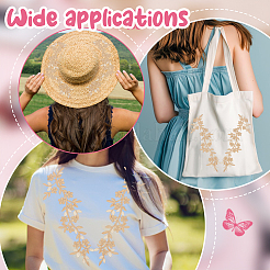 4Pcs Wintersweet Computerized Embroidery Cloth Patches&nbsp;PATC-ME0001-38C