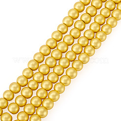 150Pcs 2 Strands Electroplate Glass Beads Strands&nbsp;EGLA-TA0013-57A