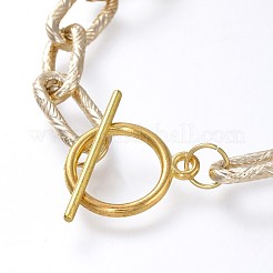 Aluminum Paperclip Chain Bracelets&nbsp;BJEW-JB05167-01
