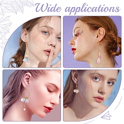 DIY Glass Flower Drop Earring Making Kit&nbsp;DIY-SC0018-36