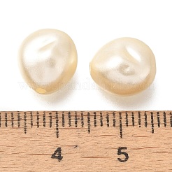 ABSプラスチックパール調ビーズ  ティアドロップ  パパイヤホイップ  10x9.5x6.5mm  穴：1.5mm  約1470個/500g&nbsp;KY-I009-24