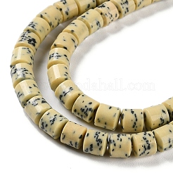 Imitation Dalmatian Handmade Porcelain Beads Strands&nbsp;PORC-H011-06B