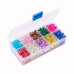 Baking Paint Crackle Glass Bead&nbsp;CCG-PH0002-6mm-02