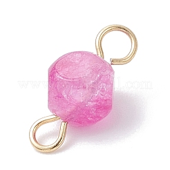 Natural Colorful Tourmaline Dice Connector Charms&nbsp;PALLOY-JF04323-02