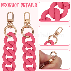 1Pc Acrylic Curb Chain Bag Chains for Bucket Bag&nbsp;PURS-CN0001-13