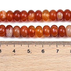 Natural Red Agate Beads Strands&nbsp;GG-CBAD029-B02-5x8mm