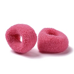 女の子のヘアアクセサリー  ポニーテールホルダー  弾性繊維髪ゴム  カメリア  43.5~47x20mm  内径：25mm&nbsp;OHAR-H008-A09