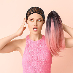 4Pcs Polyester Elastic Wig Caps&nbsp;DIY-DC0004-14