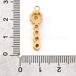 Brass Micro Pave Cubic Zirconia Pendants&nbsp;KK-F901-03E-G